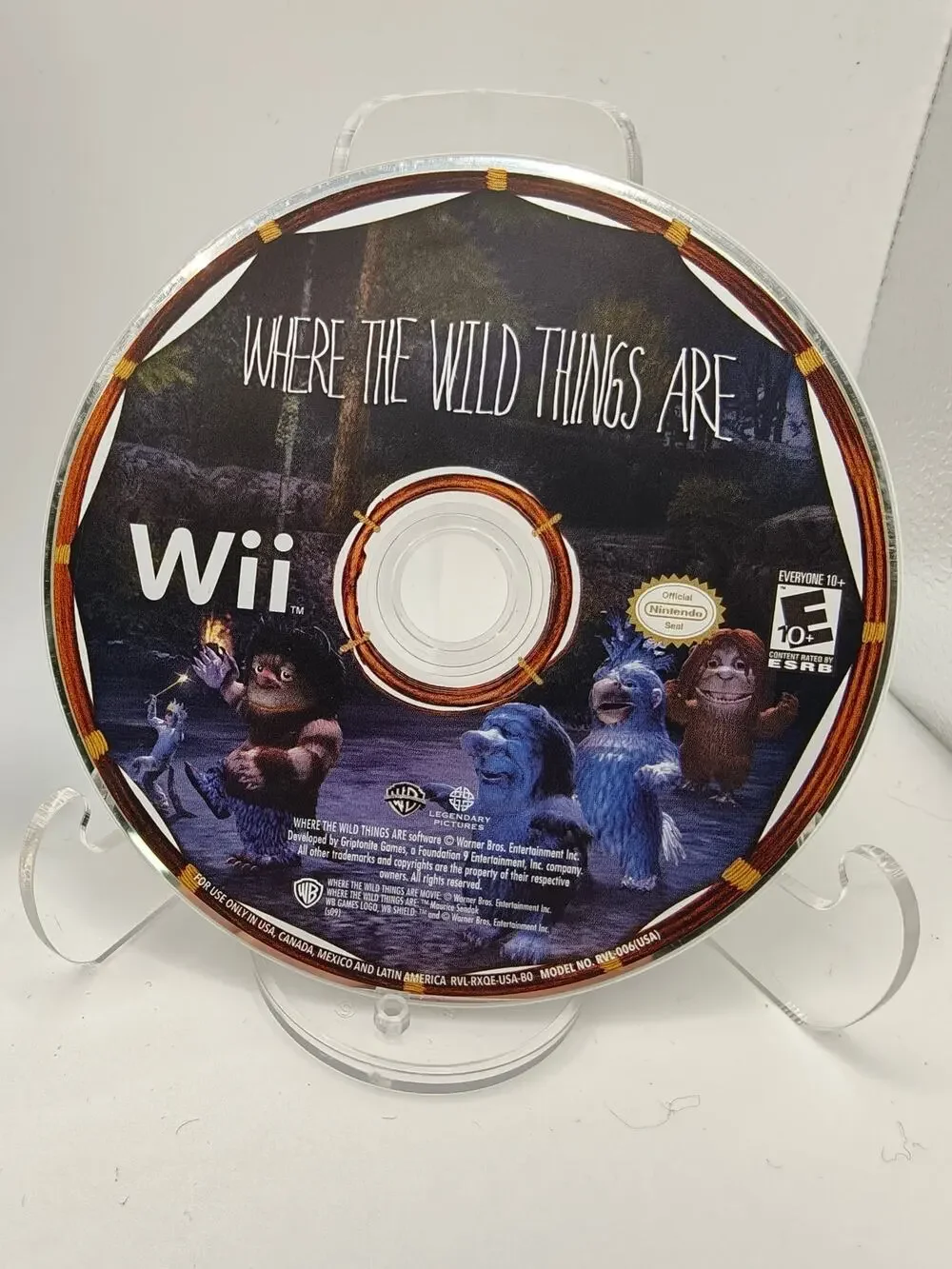 Where the Wild Things Are Wii Disc Only Tested Working